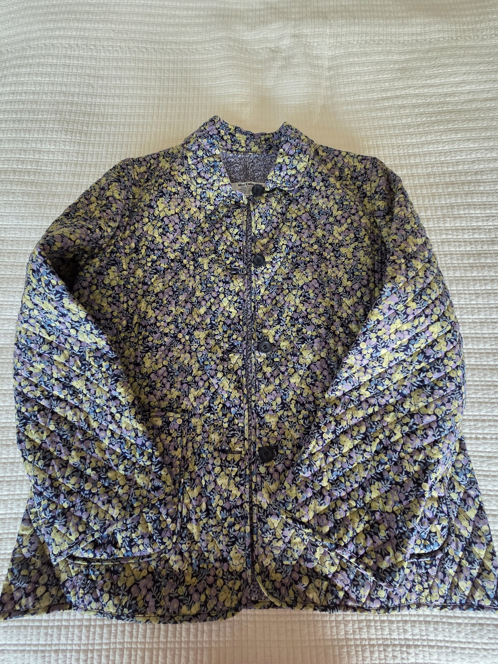 Tilley Endurables Reversible Quilted Jacket in Navy, Purple and Green